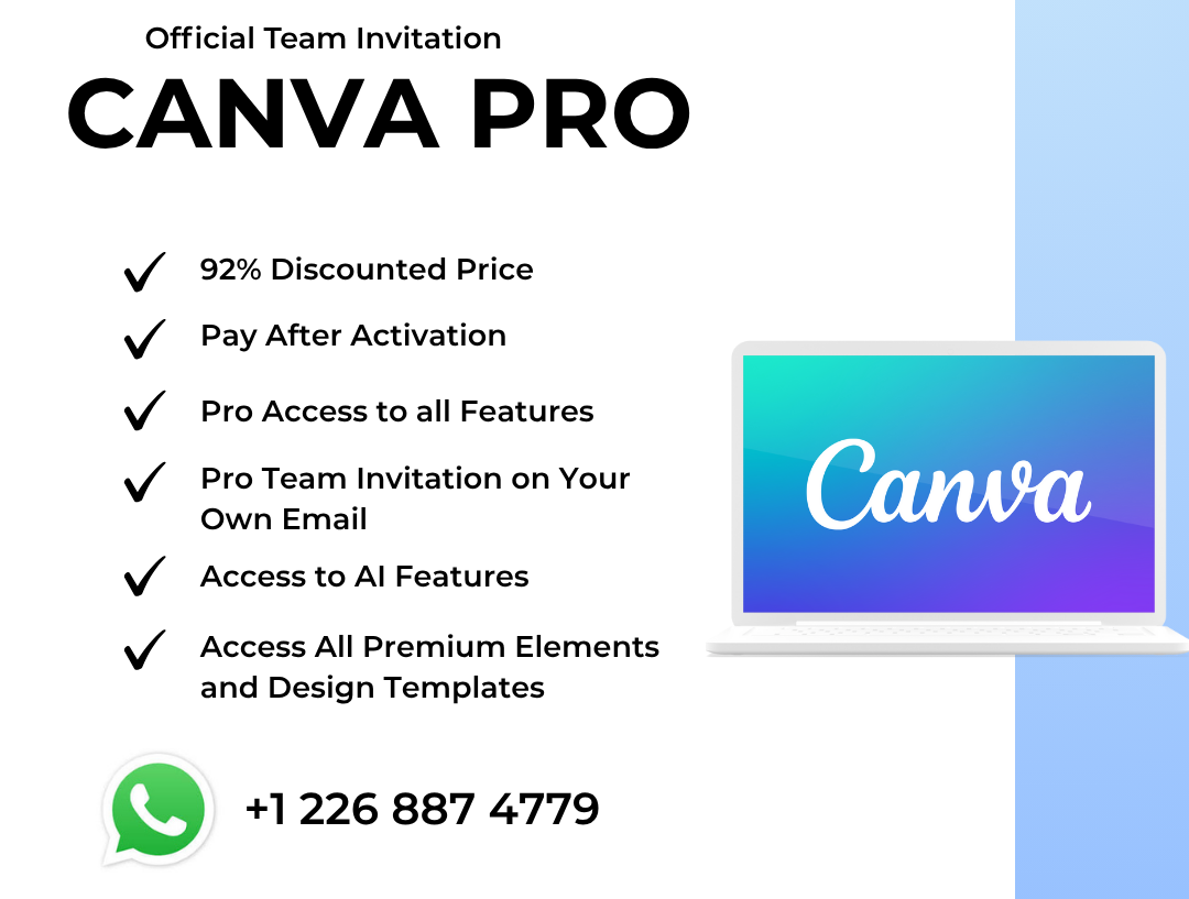Canva Pro - Full Activation on Your Email